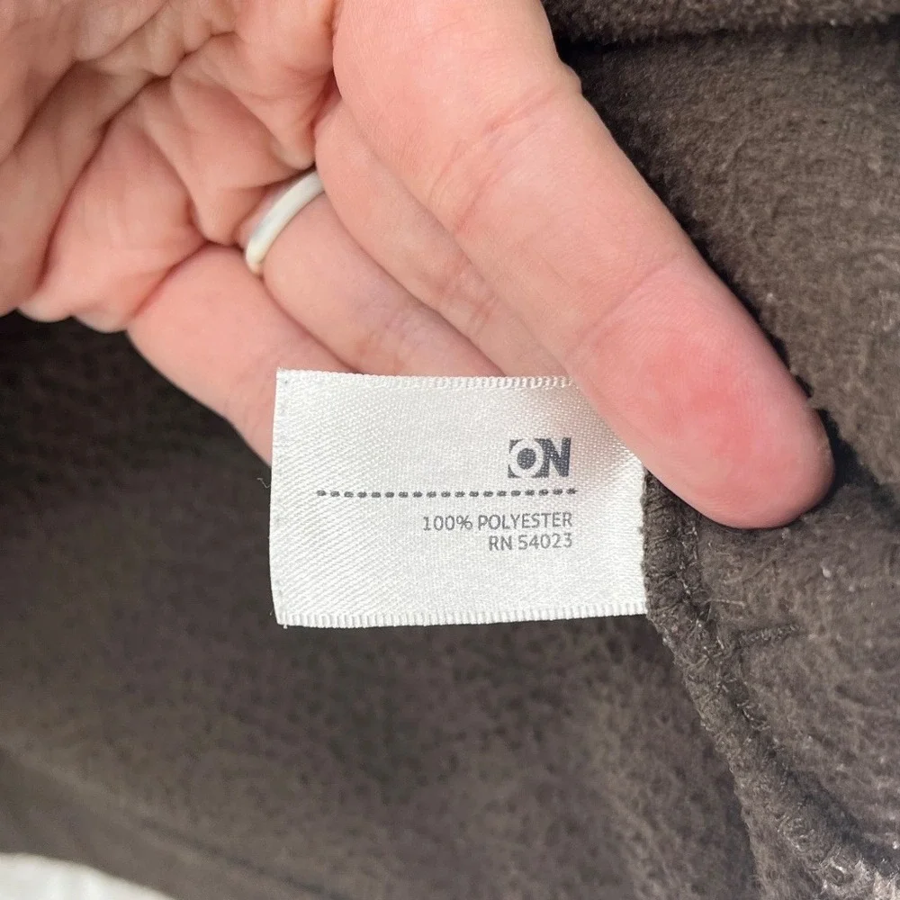 Old Navy Kids Boys Fleece Pullover 1/4 Zip Brown Green Spellout Size M 8 M (8)
